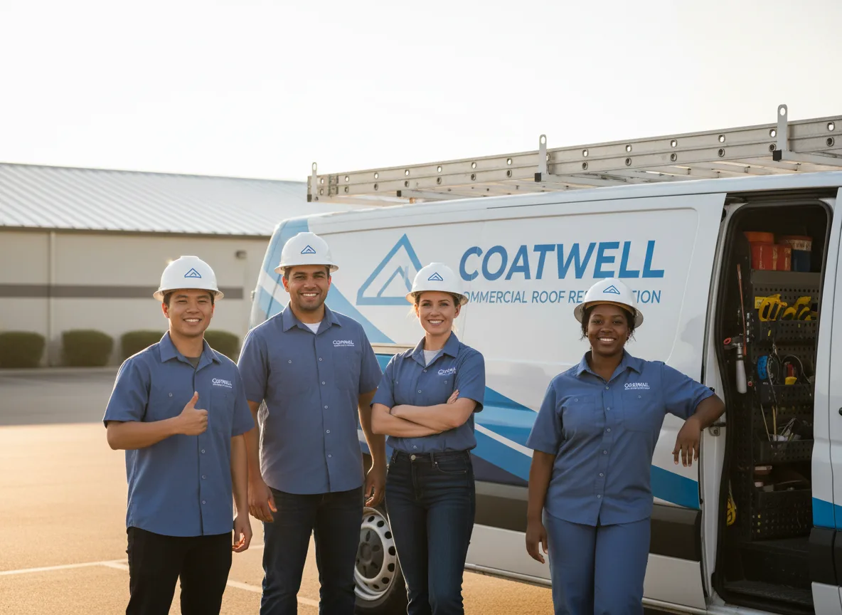Commercial roof coating company in Luther, OK