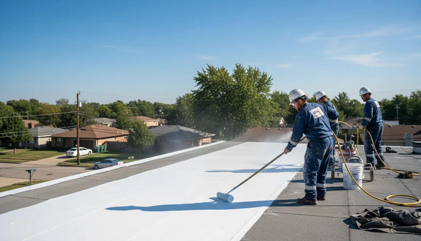 Commercial roof coating in Luther, OK near me